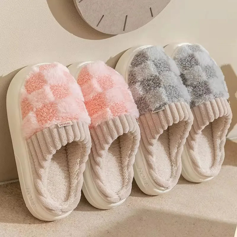 CloudPaws™ - Winter Plaid Slippers