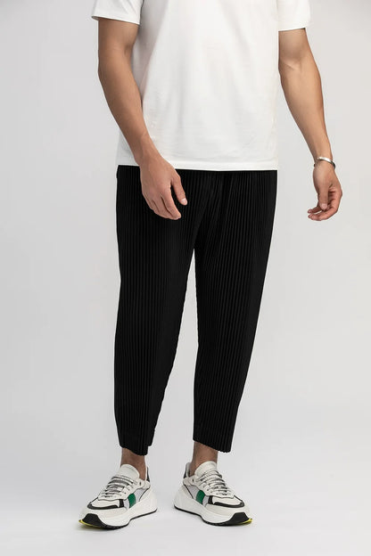 Smart Pleated Straight Pants