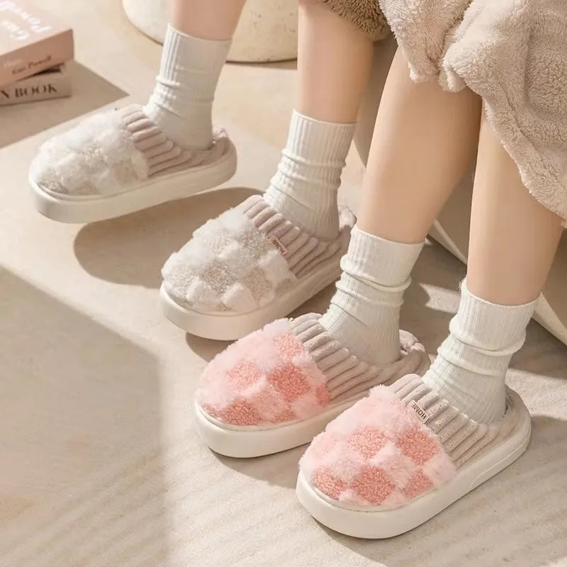 CloudPaws™ - Winter Plaid Slippers