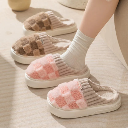 CloudPaws™ - Winter Plaid Slippers