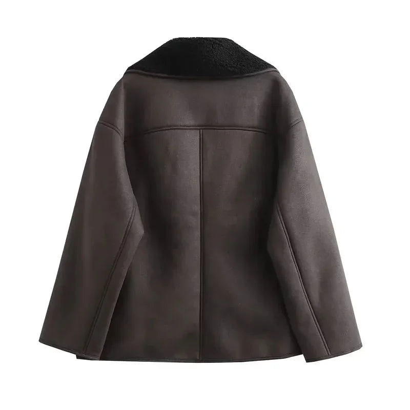 Camille - Lined Leather Jacket"