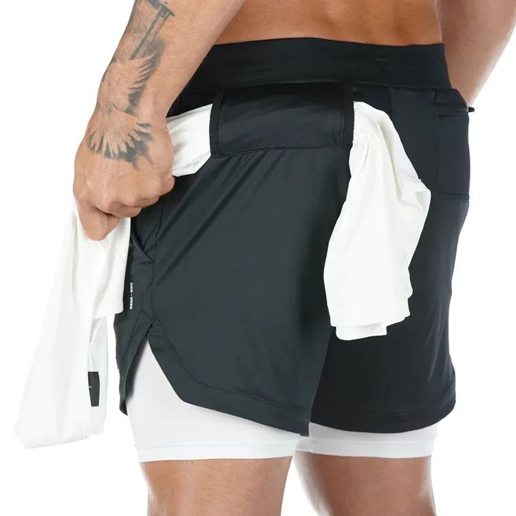 Camo Gym Shorts – Quick-Dry Fitness & Running Activewear