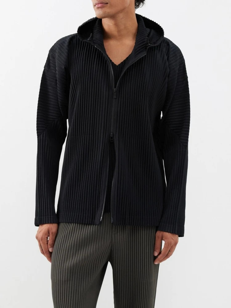 Relax Pleated™ -  Zip-up Hoodie